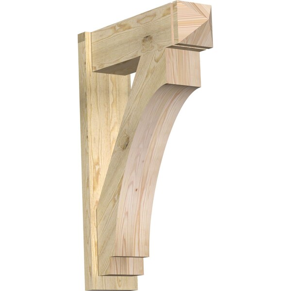 Ekena Millwork Imperial Arts & Crafts Rough Sawn Outlooker, Douglas Fir, 8"W x 26"D x 38"H OUT08X26X38IMP03RDF - main
